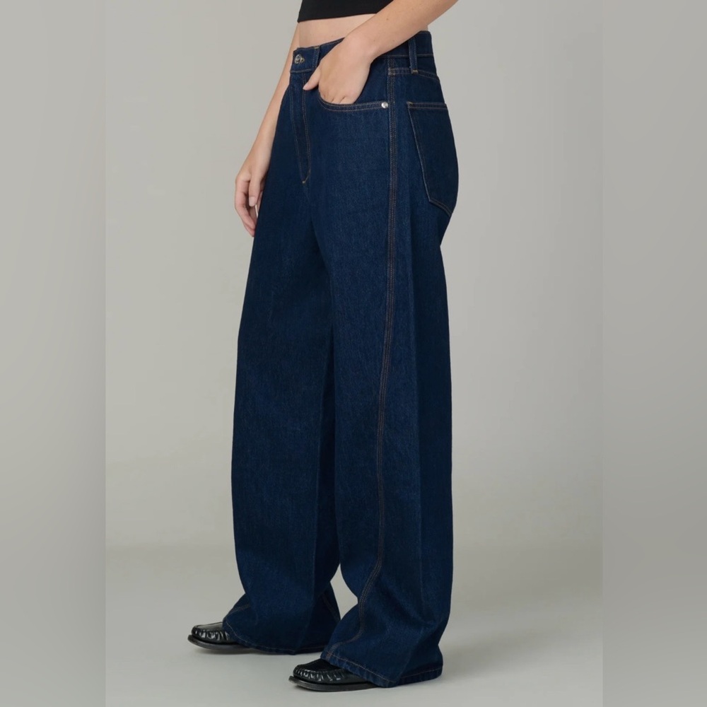 Joe's The Ryan Spectacular Indigo Wide-Leg High-Rise Jeans Size 24 NWOT - Picture 2 of 12